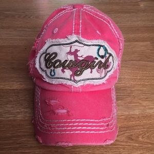 Western Cowgirl Distressed Trucker/Baseball Hat